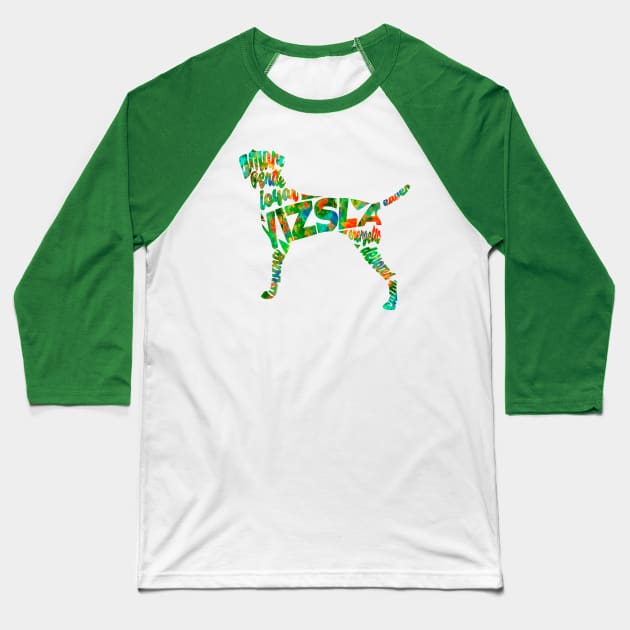 Vizsla Baseball T-Shirt by inspirowl